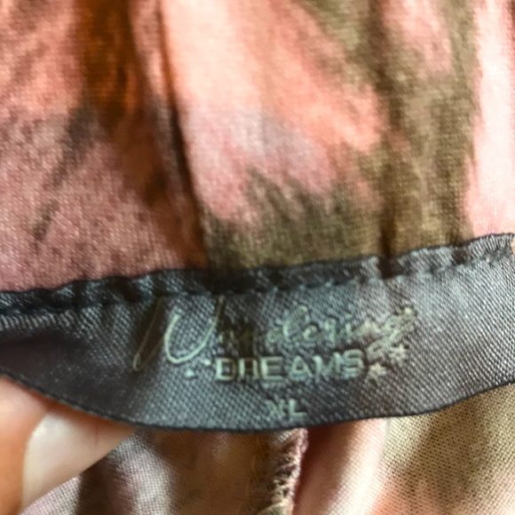 NEW sexy Wandering Dreams PAJAMA SET PINK ANIMAL PRINT XL spaghetti straps - Picture 8 of 10